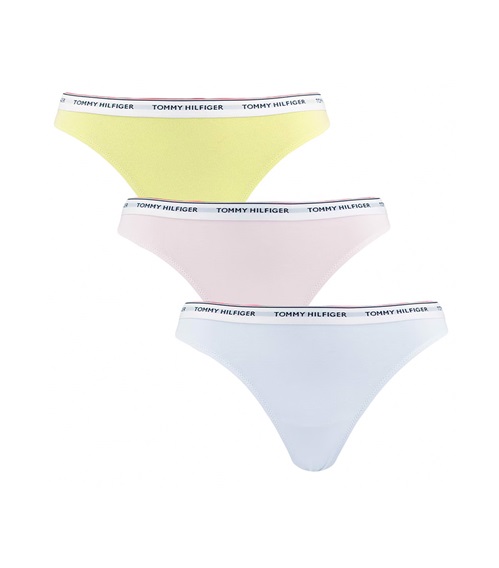 Tommy Hilfiger Women's String Small Logo Thong - 3 Pack  String