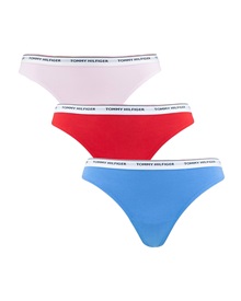 Tommy Hilfiger Women's String Small Logo Thong - 3 Pack  String