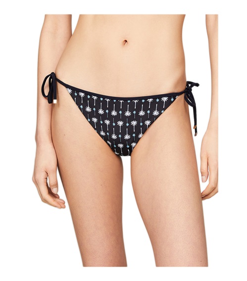 Tommy Hilfiger Women's Swimwear Slip Side-Tie Cheeky TH Essential Print  Slip