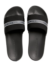 Calvin Klein Men's Slide Neoprene Snap CK Jeans  Slippers-Slides