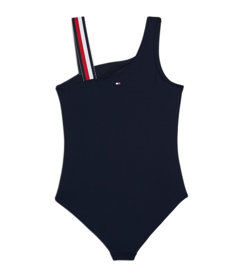 Tommy Hilfiger Kids Swimwear One-Piece Girl Logo Tape  Girls Swimwear