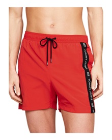 Tommy Hilfiger Men's Swimwear Shorts Logo Tape Mid Length  Bermuda