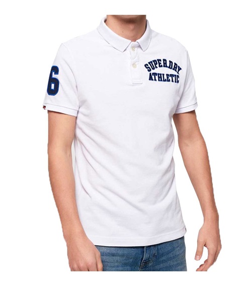 Superdry Ανδρικό T-Shirt Classic Superstate Pique Polo  Μπλουζάκια