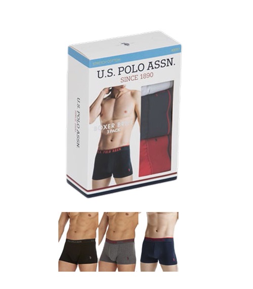 U.S. Polo ASSN. Ανδρικό Boxer Classic Logo - Τριπλό Πακέτο  Boxerακια