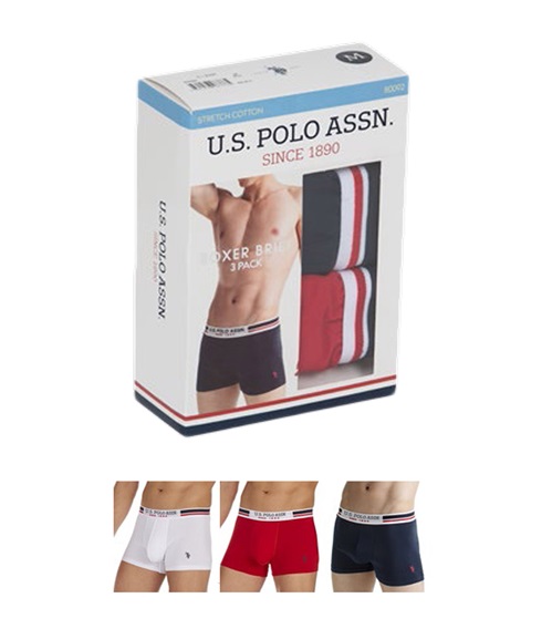 U.S. Polo ASSN. Ανδρικό Boxer Classic Stripes - Τριπλό Πακέτο  Boxerακια