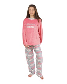 Galaxy Kids Pyjama Girl Fleece Sleepy Head  Pyjamas