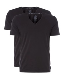 Calvin Klein T-Shirt V Neck Modern Fit - 2 Pack  Undershirts