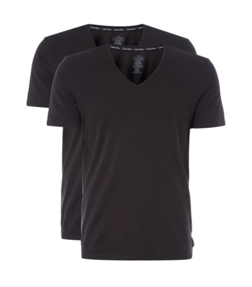 thumb image of Calvin Klein T-Shirt V Neck Modern Fit - 2 Pack