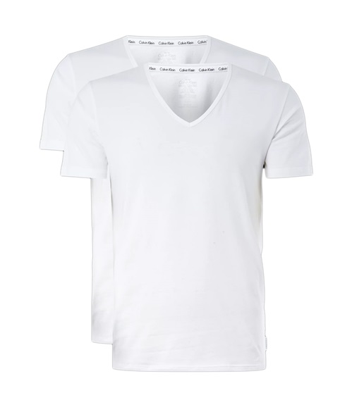 thumb image of Calvin Klein T-Shirt V Neck Modern Fit - 2 Pack