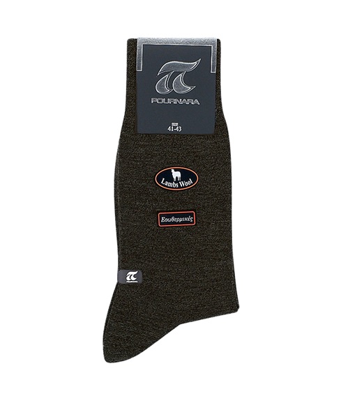 thumb image of Pournara Men's Socks Thermal Wool - Composition : 82% Wool 15% Polyamide 3% Lycra
