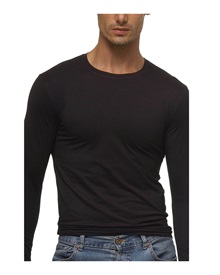 Helios Men T-Shirt With Long Sleeve  Slip