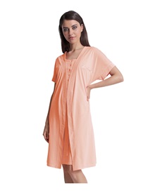 Lydia Creations Women's Robe-Nightdress Pois  Robes