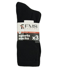 FMS Unisex Socks Sports - 3 Pack  Socks