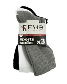 FMS Unisex Κάλτσες Sports - Τριπλό Πακέτο  Κάλτσες