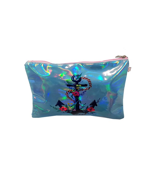 FMS Women's Vanity Bag Shiny Anchor  Sea Bags
