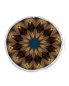 FMS Round Towel Gold Illusion 150cm  Round Towels