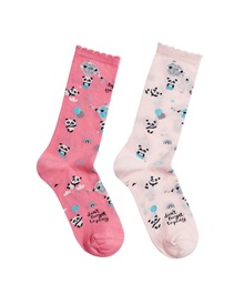 FMS Παιδικές Κάλτσες Κορίτσι Panda - Διπλό Πακέτο  Κάλτσες