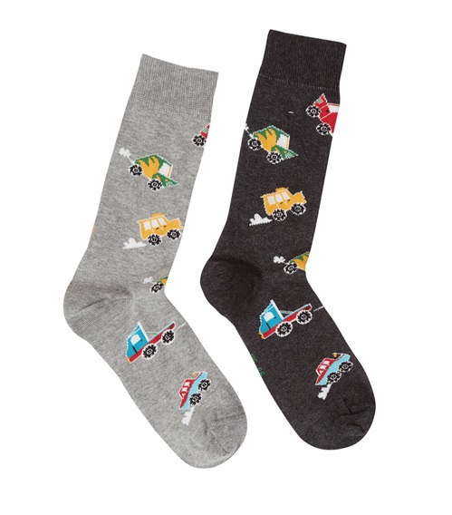 FMS Παιδικές Κάλτσες Αγόρι Cars Trucks - Διπλό Πακέτο  Κάλτσες