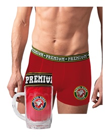 Admas Ανδρικό Boxer Santa Beer - Κούπα - Συσκευασία Δώρου  Boxerακια