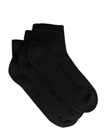 FMS Women's Ankle Socks Half Towel - 3 Pack  Socks
