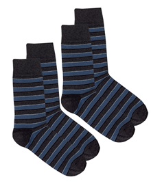 FMS Men's Cotton Socks Stripes - 2 Pairs  Socks