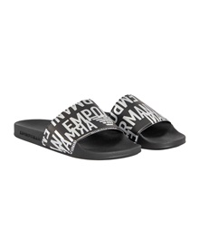 Emporio Armani Men's Slide Art Logo  Slippers-Slides