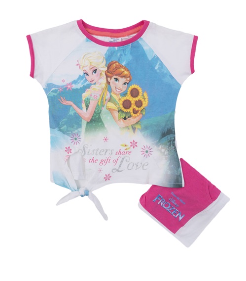 FMS Παιδική Πυτζάμα Κορίτσι Frozen Δετό Μπλουζάκι  Πυτζάμες