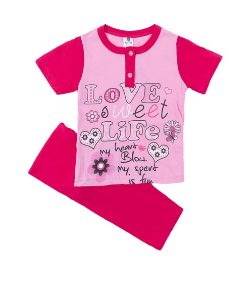 FMS Kids Pytzama Girl Love  Pyjamas