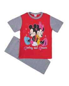 FMS Kids Pytzama Girl Mickey And Minnie Heart's  Pyjamas