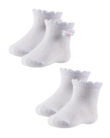 Ysabel Mora Βρεφικές Κάλτσες Κορίτσι Ανάγλυφο - 2 Ζεύγη  Κάλτσες