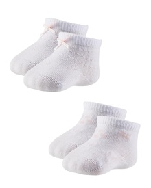 Ysabel Mora Βρεφικές Κάλτσες Κορίτσι Ανάγλυφο Box - 2 Ζεύγη  Κάλτσες