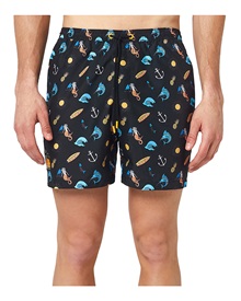 Sundek Men's Swimwear Shorts Marina 1858 Print  Bermuda