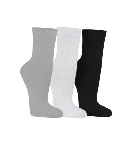 thumb image of FMS Γυναικείες Κάλτσες Βαμβακερές Μονόχρωμες - 3 Ζεύγη - Σύνθεση : 80% Βαμβάκι - 17% Πολυαμίδιο - 3% Ελαστάνη