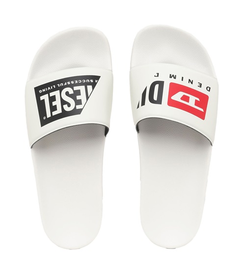 Diesel Women's Slide Sa-Mayemi Double Logo  Slippers-Slides
