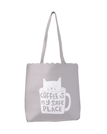 FMS Women's Leatherette Bag Coffee Is My Safe Place 32x35cm  Bags-Backpack