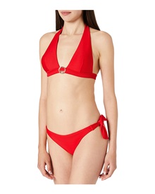 Emporio Armani Women's Swimwear Bikini Set Triangle-Brazil Ribbed  Bikini Set