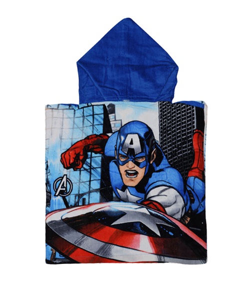 FMS Kids Bathrobe-Poncho Captain America 50x100cm  Sea Towels