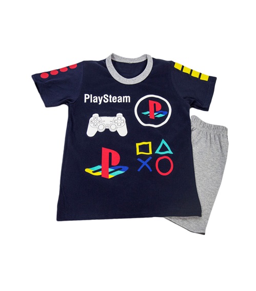 FMS Kids Pyjama Boy Play Steam  Pyjamas