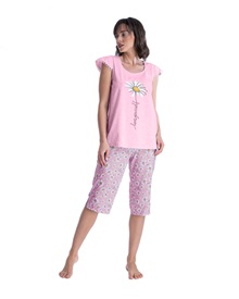 Rachel Women's Pyjama Capri Daisies  Pyjamas