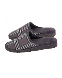 FMS Men's Fabric Slippers Checkered  Slippers
