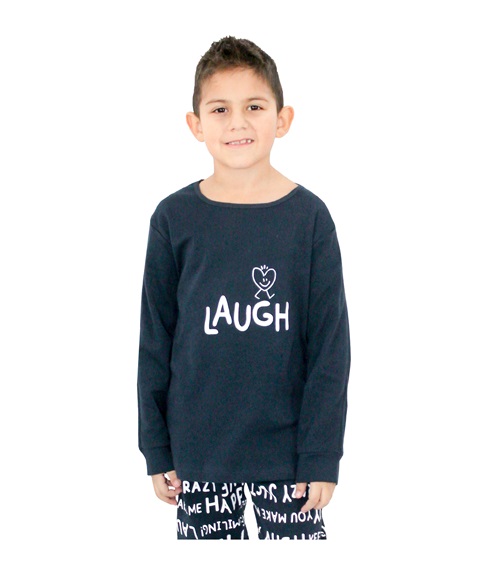 Galaxy Παιδική Πυτζάμα Αγόρι Laugh  Πυτζάμες