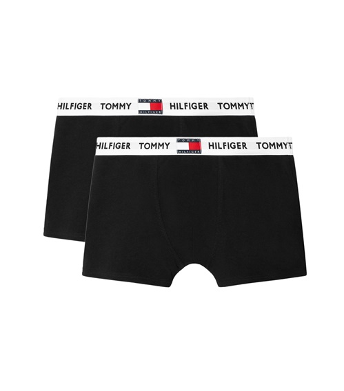 Tommy Hilfiger Kids Boxer Boy Organic Cotton Logo - 2 Pack  Boxer