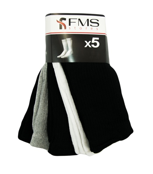 FMS Unisex Athletic Socks - 5 Pairs  Socks