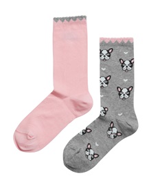 FMS Παιδικές Κάλτσες Κορίτσι Cute Dog - 2 Ζεύγη  Κάλτσες