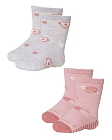 Ysabel Mora Βρεφικά Καλτσάκια Κορίτσι Space Hearts - 2 Ζεύγη  Κάλτσες