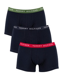 Tommy Hilfiger Ανδρικό Boxer Essential Logo Waistband Trunks - Τριπλό Πακέτο  Boxerακια