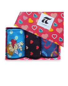 Pournara Men's Socks Love - Gift Box - 3 Pairs  Socks