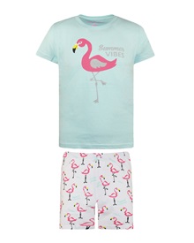 Energiers Kids Pyjama Girl Flamingo Summer Vibes  Pyjamas