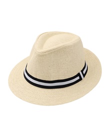 FMS Ανδρικό Καπέλο Ψάθινο Κορδέλα  Καπέλα