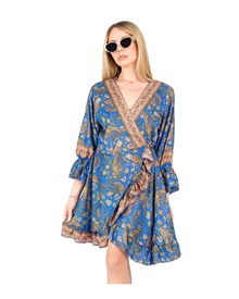 FMS Women's Beach Dress - Kimono Lachouri  Clothing & Accessories